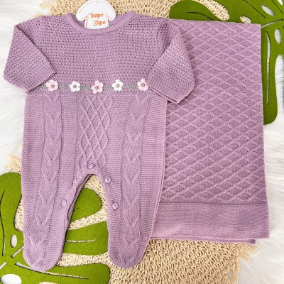  Saída de Maternidade Clara - Lilás